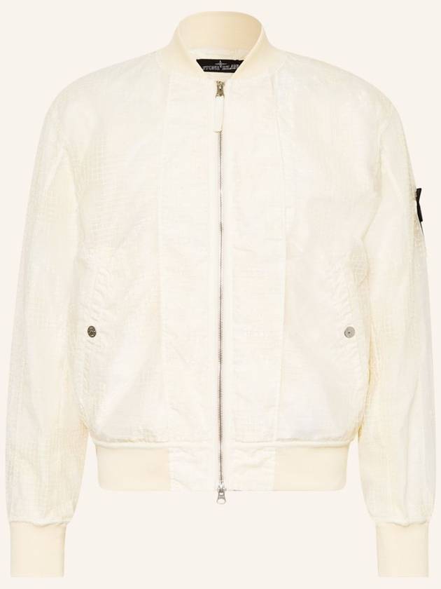 Shadow Project Zipped Bomber Jacket Ivory - STONE ISLAND - BALAAN 5