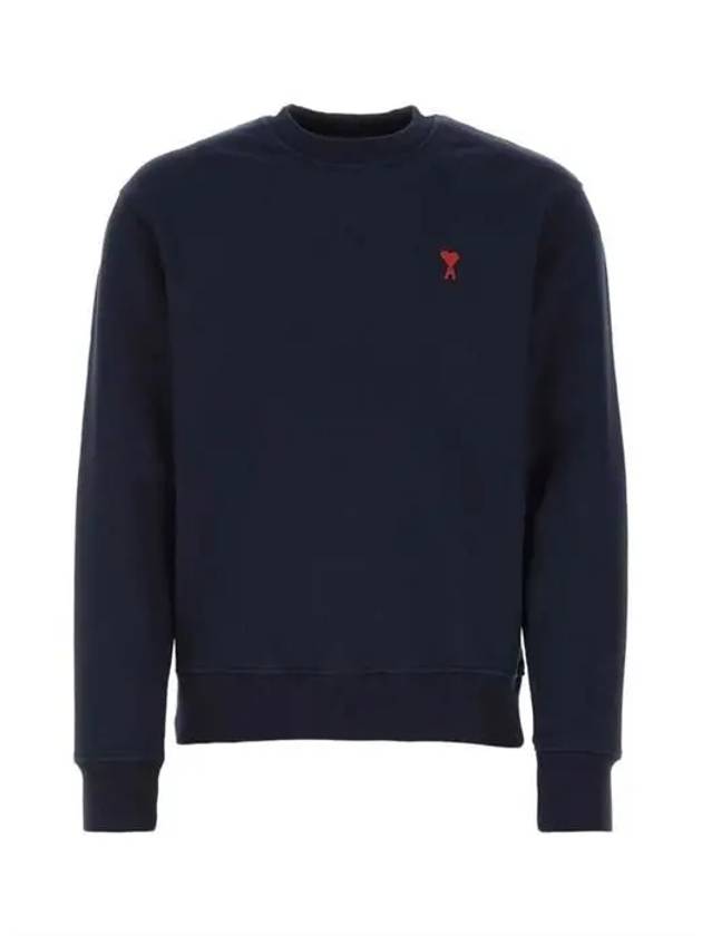 Small Heart Logo Sweatshirt Navy - AMI - BALAAN 6