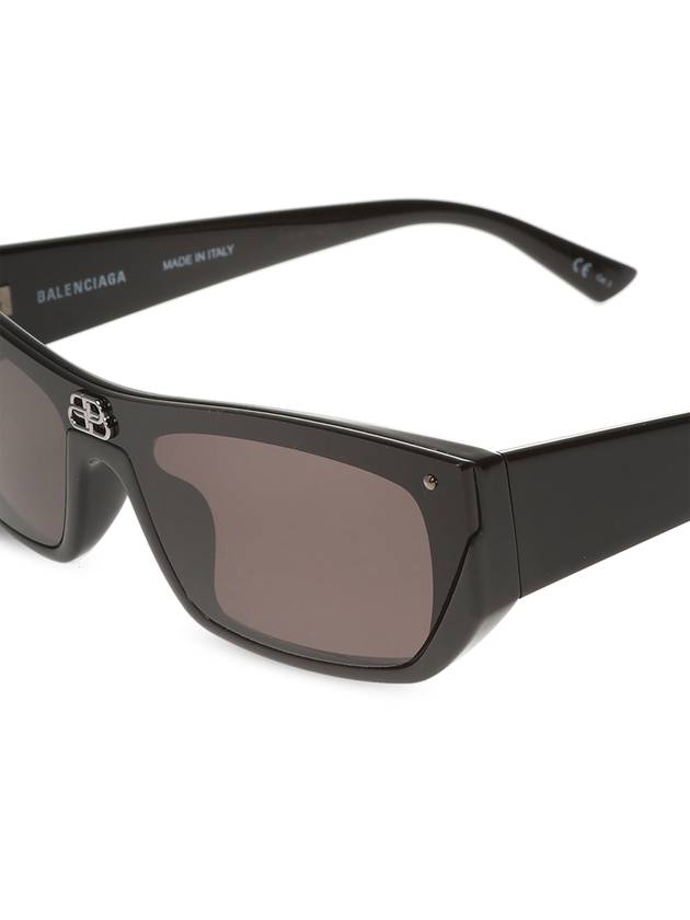 Shield Rectangular Sunglasses Black - BALENCIAGA - BALAAN 5