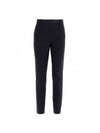 Women's Wool Crop Slacks Navy - THEORY - BALAAN.