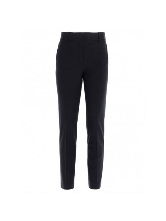 Women's Wool Crop Slacks Navy - THEORY - BALAAN.