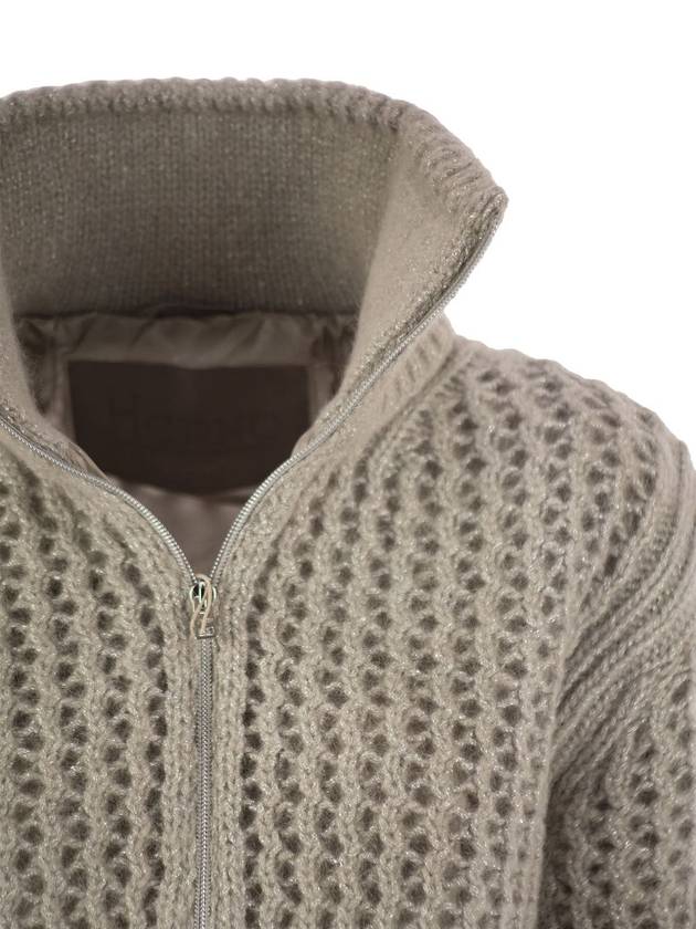 Cardigan in alpaca and wool yarn - HERNO - BALAAN 4