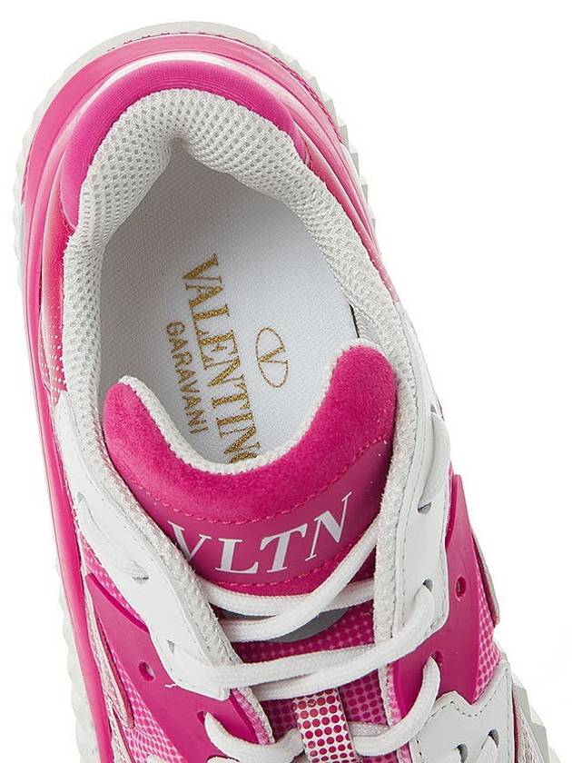 Wade Runner Low-Top Sneakers White Pink - VALENTINO - BALAAN 8