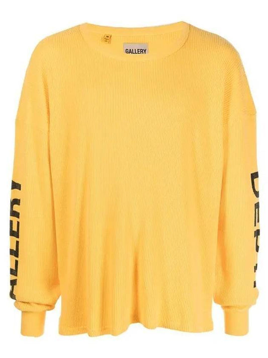 Therma Long Sleeve T-Shirt Yellow - GALLERY DEPT. - BALAAN 1