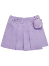 Pocket pleated skirt culotte pantspurple - BUTTONPLAY - BALAAN 1