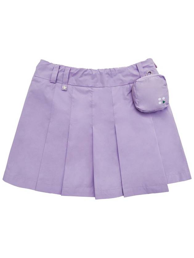 Pocket pleated skirt culotte pantspurple - BUTTONPLAY - BALAAN 1