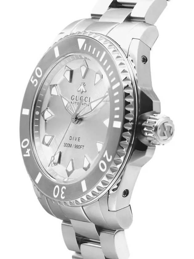 Dive 40MM Steel Watch Silver - GUCCI - BALAAN 4