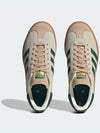 Women's Gazelle Bold Low Top Sneakers Cream White Green - ADIDAS - BALAAN 4