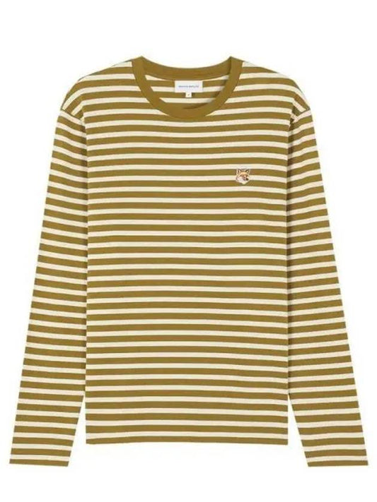 24 ss Striped Cotton T-Shirt LM00105KJ0046S394 B0651054366 - MAISON KITSUNE - BALAAN 2