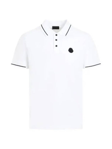 Men s PK short sleeve t shirt white 8A0000189A16 001 - MONCLER - BALAAN 1