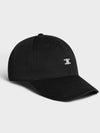 Triomphe Logo Embroidered Baseball Cap Hat Black AA01C234X 38OW - CELINE - BALAAN 1