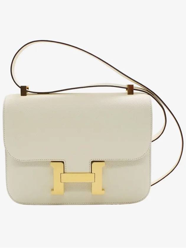 Constance 24 Epsom Cross Bag Cream - HERMES - BALAAN 2