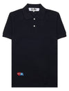 Men's Invader Sleeve Pique Shirt P1T336 BLACK - COMME DES GARCONS - BALAAN 8