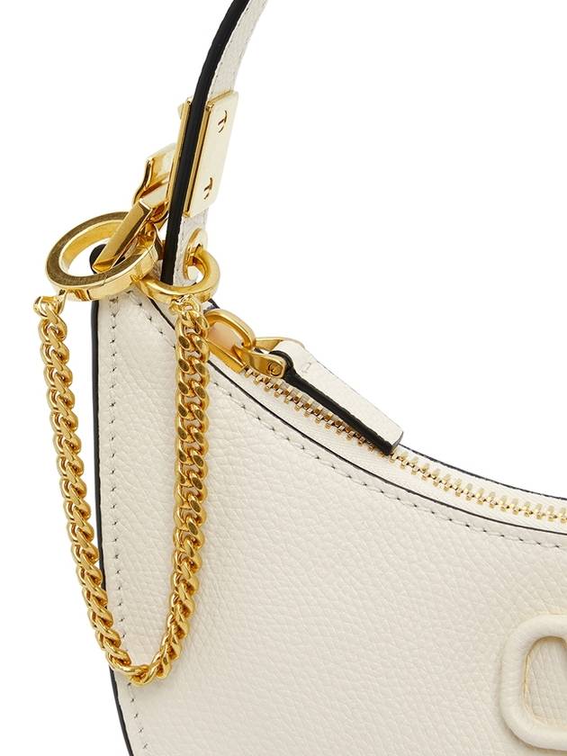 V Logo Hobo Shoulder Bag Ivory - VALENTINO - BALAAN 10