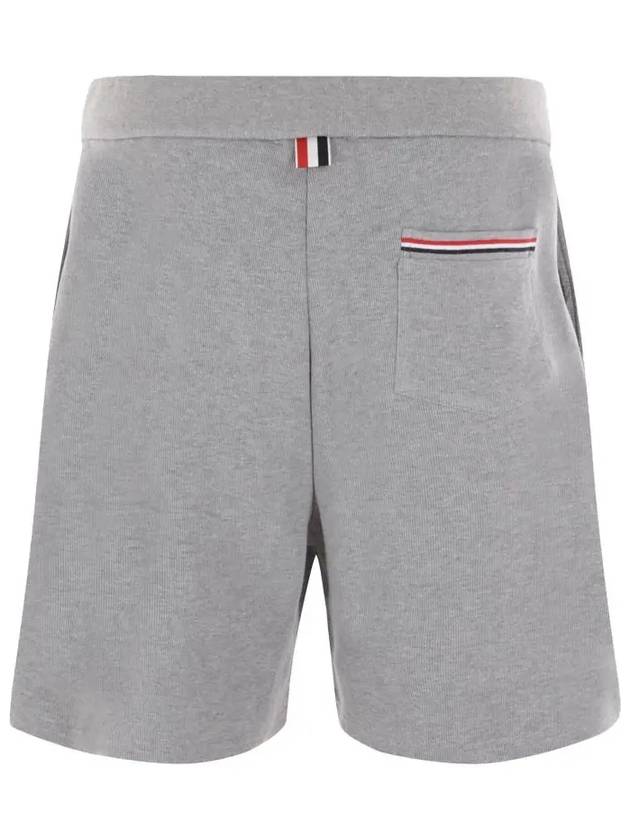 Men's RWB Striped Cotton Bermuda Shorts Grey - THOM BROWNE - BALAAN 4