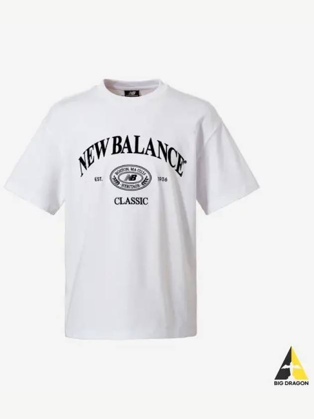 Uni heritage short t shirt 10 white - NEW BALANCE - BALAAN 1