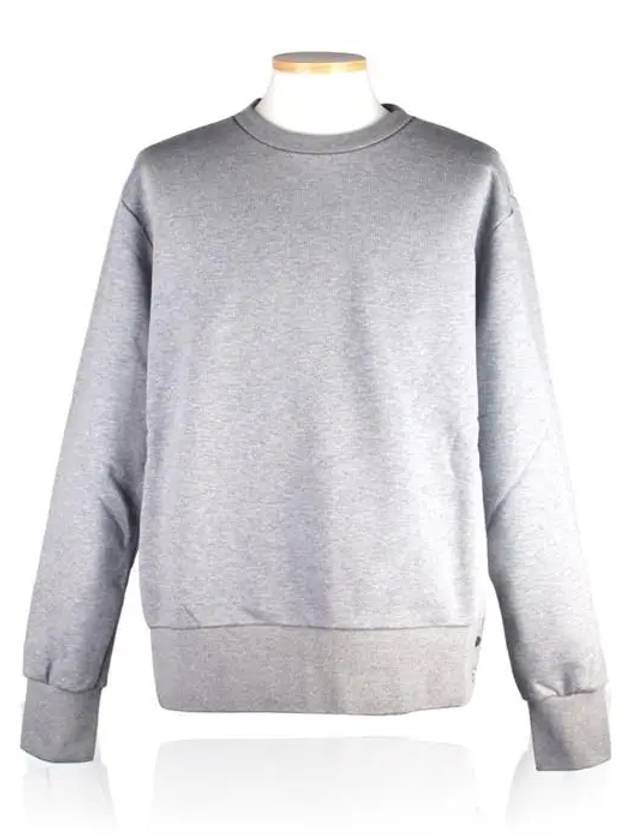 Center Back Stripe Crewneck Sweatshirt Light Grey - THOM BROWNE - BALAAN 2