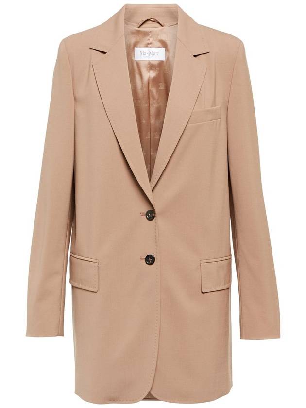 Women's Anta Single Breasted Jacket Camel - MAX MARA - BALAAN.