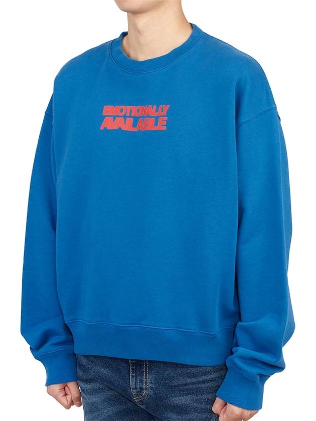 Men's Emotion Arrow Over Sweatshirt Blue - OFF WHITE - BALAAN 3