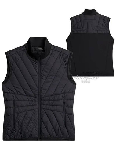 HOLMA Quilt Hybrid Women s Golf Vest Primaloft Black - J.LINDEBERG - BALAAN 1