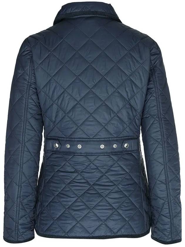 Pony Embroidered Diamond Quilted Slim Fit Jacket Navy - POLO RALPH LAUREN - BALAAN 4