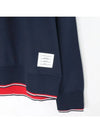 Logo Tab RWB Stripe Trimming Knit Top Navy - THOM BROWNE - BALAAN 6