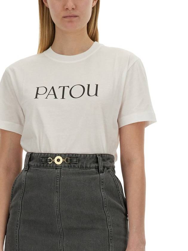 Patou Logo Print T-Shirt - PATOU - BALAAN 4