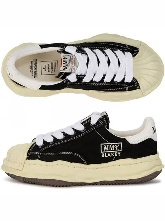 Blakey VL OG Sole Canvas Low-top Sneakers Black - MIHARA YASUHIRO - BALAAN 2