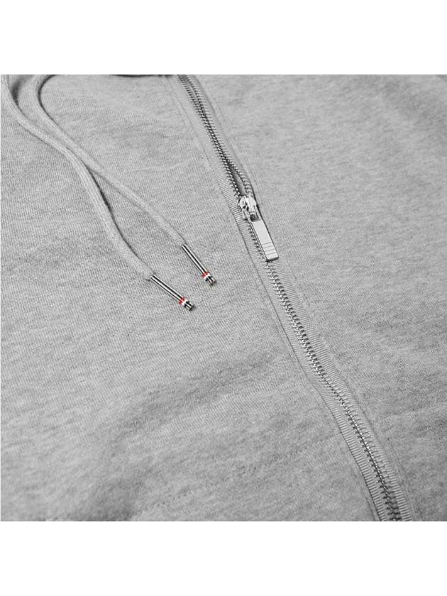 Engineered 4 Bar Diagonal Zip Up Hoodie Light Grey - THOM BROWNE - BALAAN 6