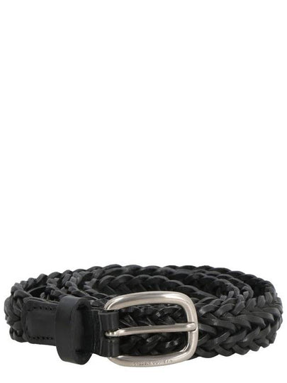 Houston Weaving Leather Belt Black - GOLDEN GOOSE - BALAAN 2