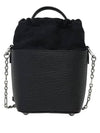 5AC Number Logo Texture Leather Bucket Bag Black - MAISON MARGIELA - BALAAN 4