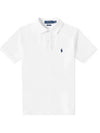 Logo Slim Fit Short Sleeve Polo Shirt White - POLO RALPH LAUREN - BALAAN 2