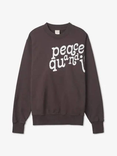 MUSEUM OF PEACE QUIET Refurbished Etched Sweatshirt Brown MOPQFALL2210BBROWN - MUSEUM OF PEACE & QUIET - BALAAN 1