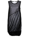 Bubble Knit Sleeveless Midi Dress Black - HELMUT LANG - BALAAN 2