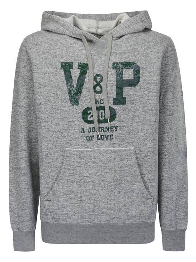 Hooded Sweatshirt GMP01224P001354 60485 MELANGE GRAY DARK GREEN - GOLDEN GOOSE - BALAAN 1