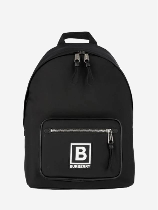 Abbeydale B Logo Nylon Backpack Black - BURBERRY - BALAAN 2