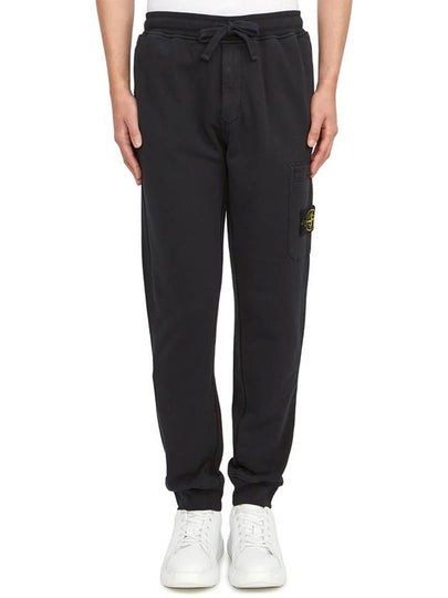 Men's Wappen Patch Jogger Pants Navy - STONE ISLAND - BALAAN 2