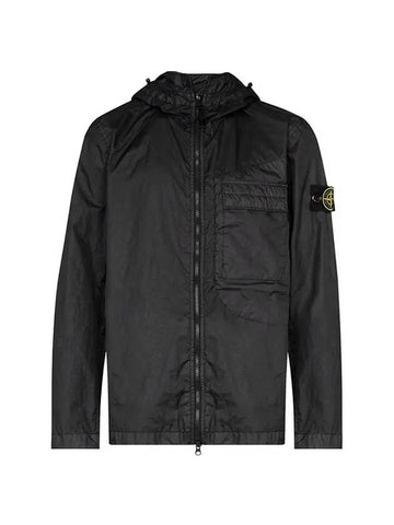 Waffen Patch Membrana Hooded Jacket Charcoal - STONE ISLAND - BALAAN 1