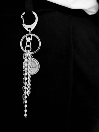 Fashion Key Ring Surgical Steel CLEF SPIN Key Ring - BASSCLEF - BALAAN 1