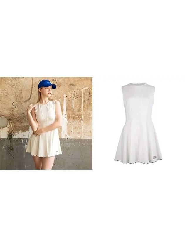 Golf Tennis Women s Cut Sleeveless Dress Ivory - AVAVE - BALAAN 3