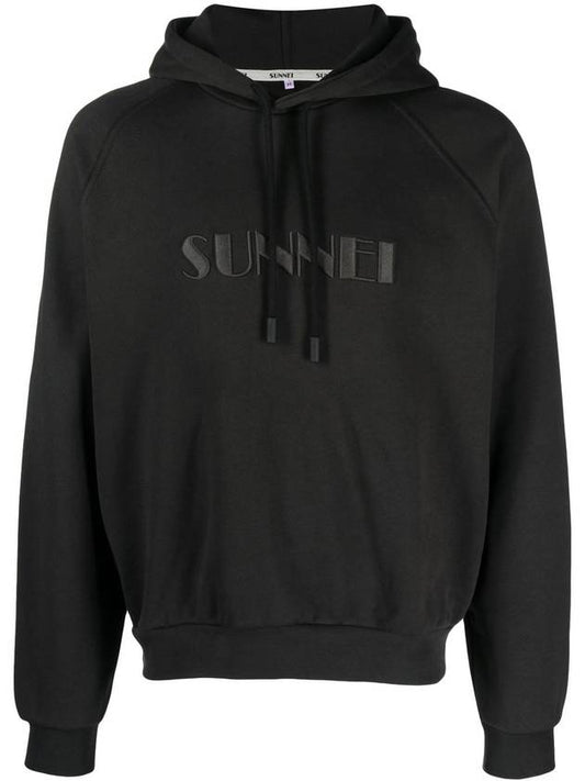 Embroidered Logo Hoodie Black - SUNNEI - BALAAN 2