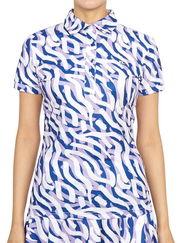 Golf Hailey Print Polo GWJT08476 Q279 Women's Hailey Print Polo - J.LINDEBERG - BALAAN 2