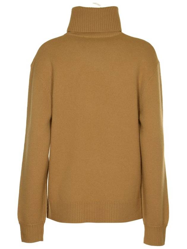 Walter Logo Merino Wool Turtleneck Brown - A.P.C. - BALAAN 3