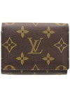 Envelope Business Card Holder Monogram Canvas - LOUIS VUITTON - BALAAN.