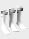 Solid Crew Socks 3 Pack White - ADIDAS - BALAAN 3