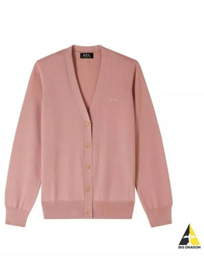 Salome Logo Cardigan Pink - A.P.C. - BALAAN 2