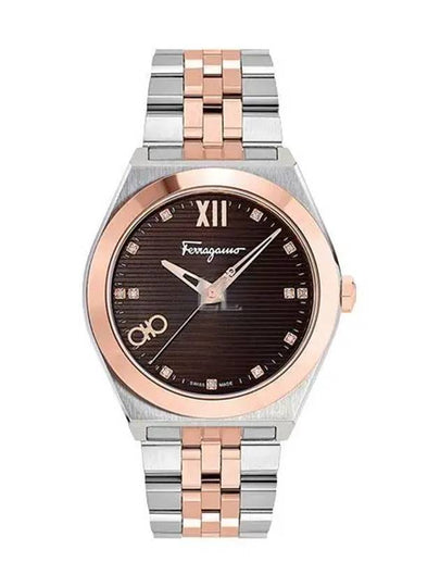 Men's Vega New Diamond Watch Rose Gold - SALVATORE FERRAGAMO - BALAAN 2