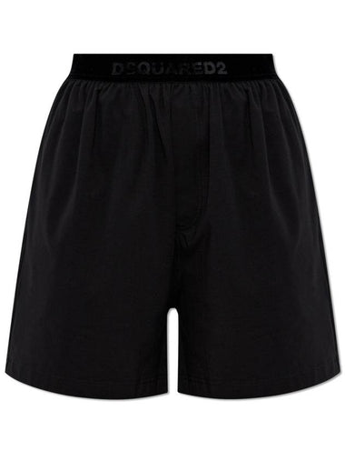 Dsquared2 Cotton Boxer Shorts, Women's, Black - DSQUARED2 - BALAAN 1