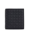 Intrecciato Small Folder Half Wallet Navy - BOTTEGA VENETA - BALAAN 2