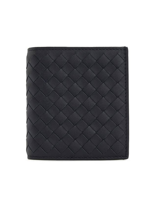 Intrecciato Small Folder Half Wallet Navy - BOTTEGA VENETA - BALAAN 2